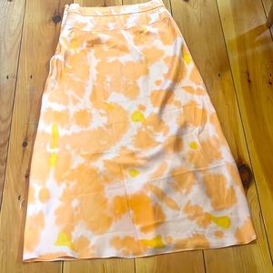 Free people tie dye ankle length skirt